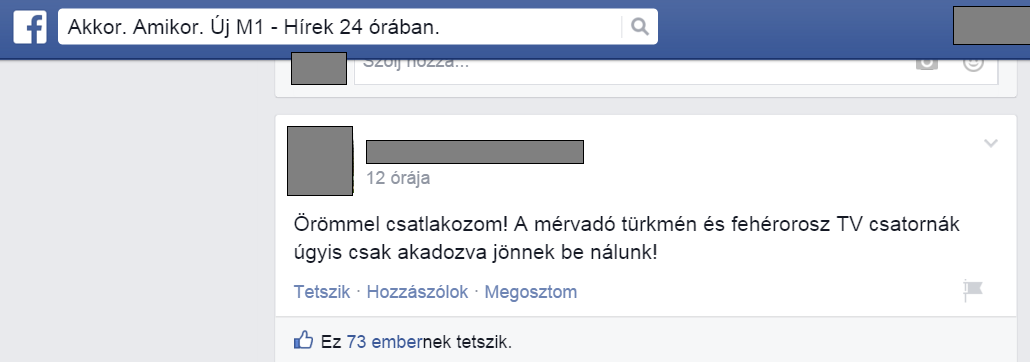 Nahát! Máris sikerült nézőt átcsábítani a konkurenciától! Bravó, M1!