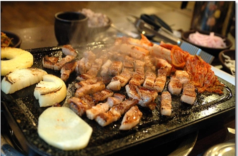 Samgyeopsal+kimchi