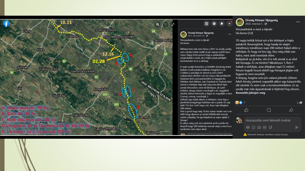 Semmi jó. 2025-ben december elején tart ott a víz, ahol 2021 októberében
