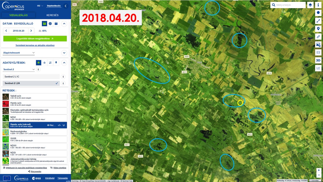 2018 tavasza, az utolsó é amikor sok víz volt a tájban