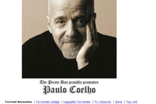 Coelho címlapon a Pirate Bay-en