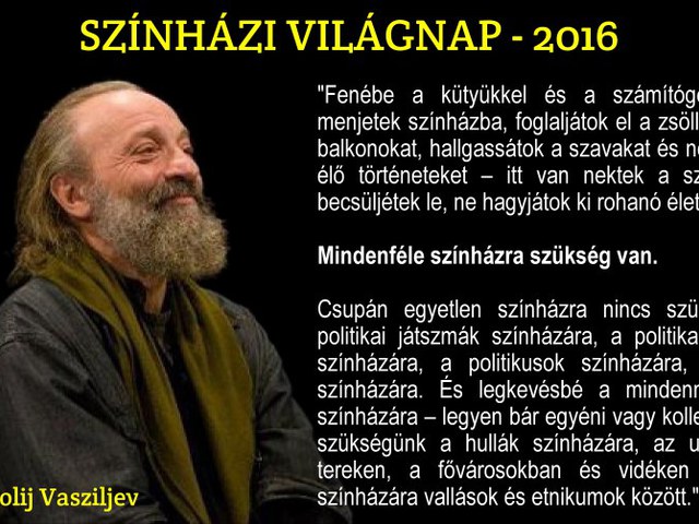 Színházi világnap 2016