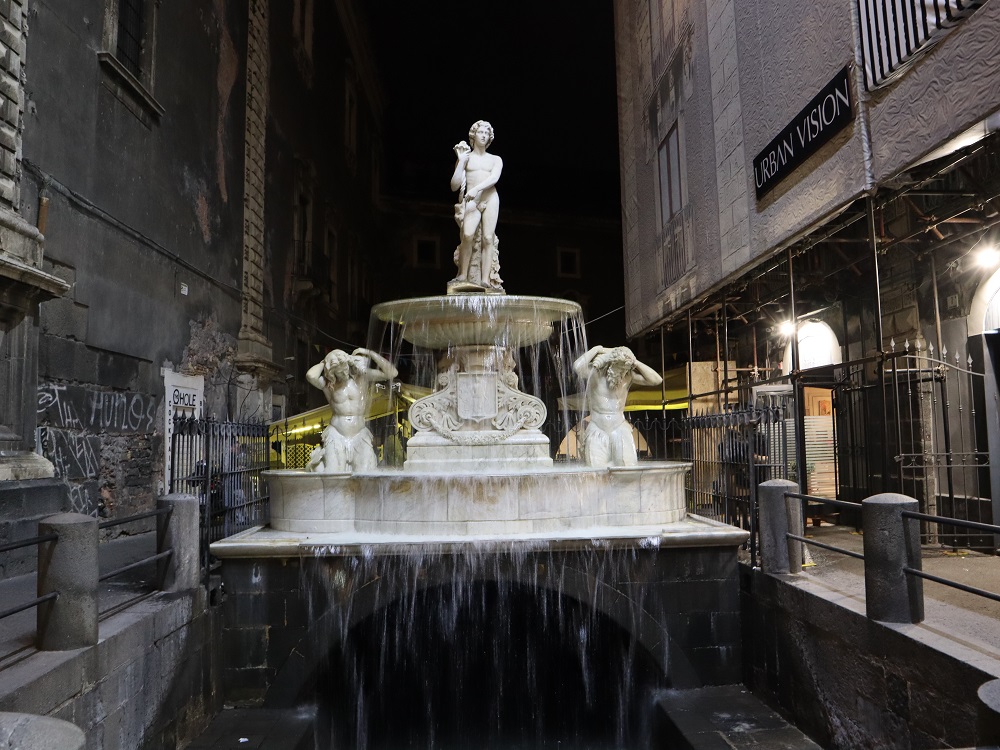 Fontana dell‘ Amenano szőkőkút, Catania