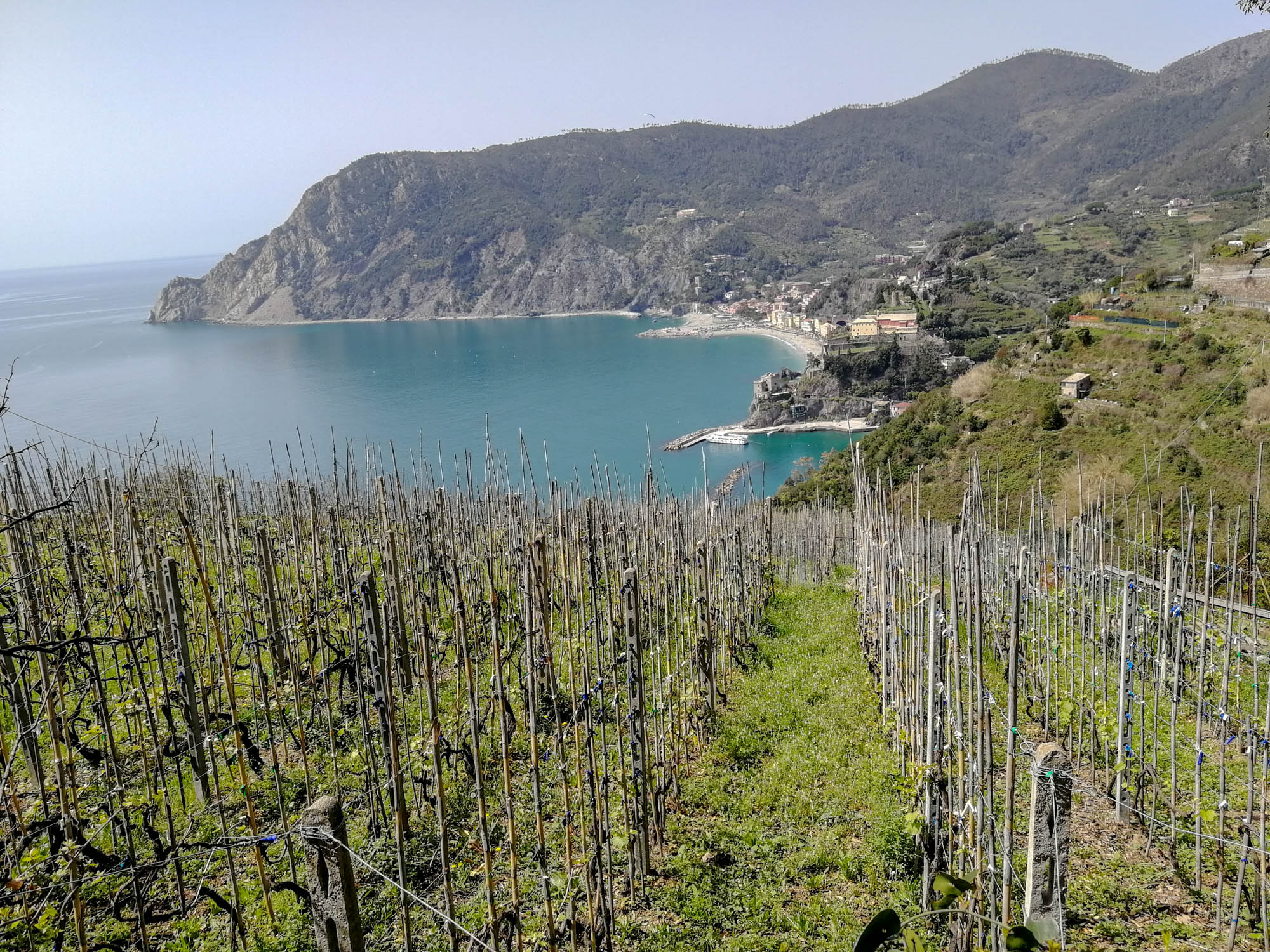 Monterosso látképe a Monterosso és Vernazza közötti túraútvonalon