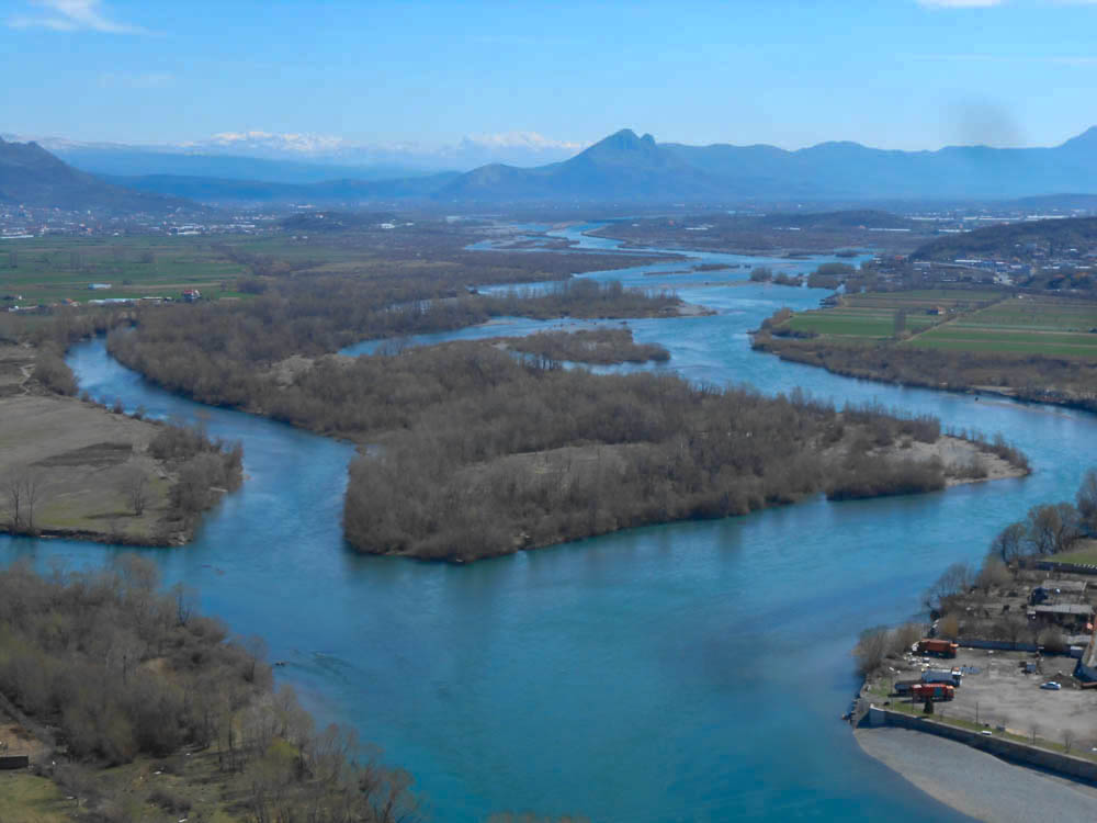 Shkoder várbóli kilátás