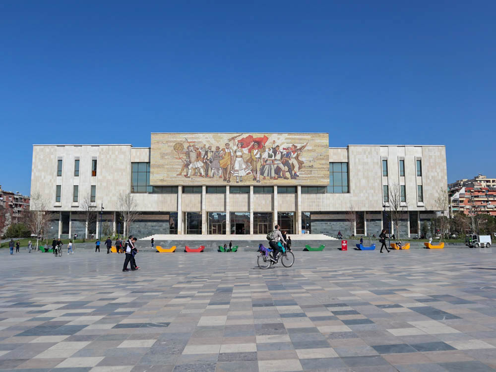 Nemzeti Múzeum, Szkanderbég tér, Tirana
