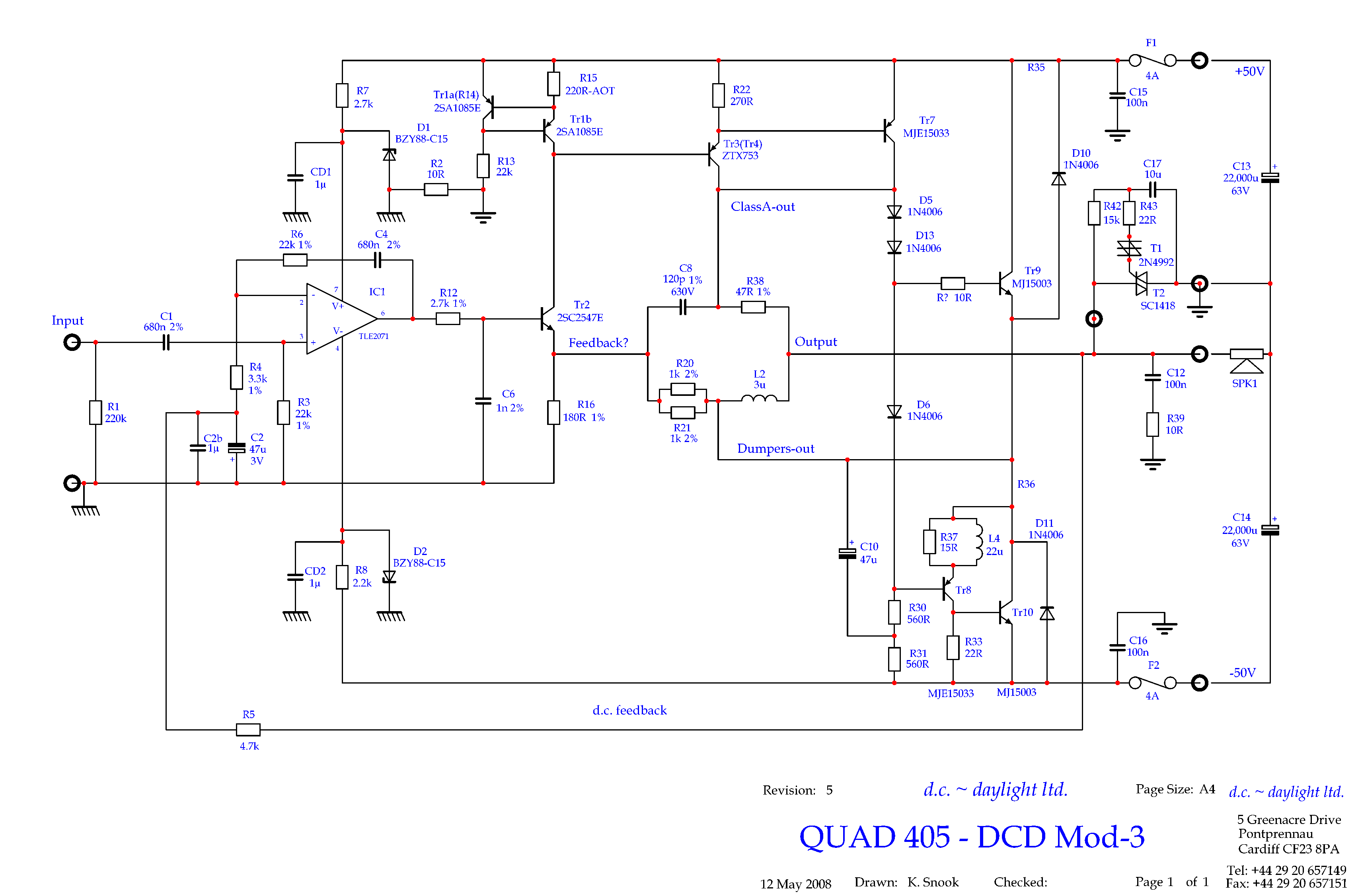 Quad 909 схема