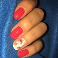 #nailart #nailinstagram #nail #rednails #flowers #gelnails #gellack #hungariannails #hungariannailartist #beautynails