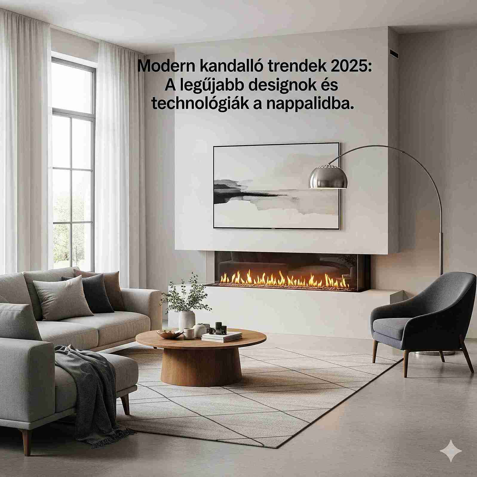 Modern kandalló trendek 2025: A legújabb designok és technológiák a nappalidba