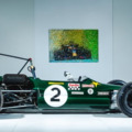 Ez a Lotus 59B egy 1960-as évekből származó versenyautó ikon