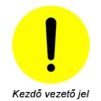 Kezdő sofőr jel