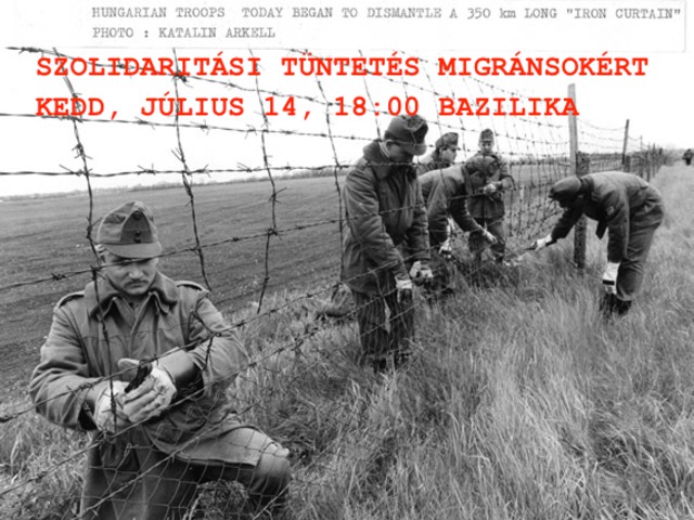 Kiállunk a Migráns Szolidaritás csoport és a menekült emberek mellett!