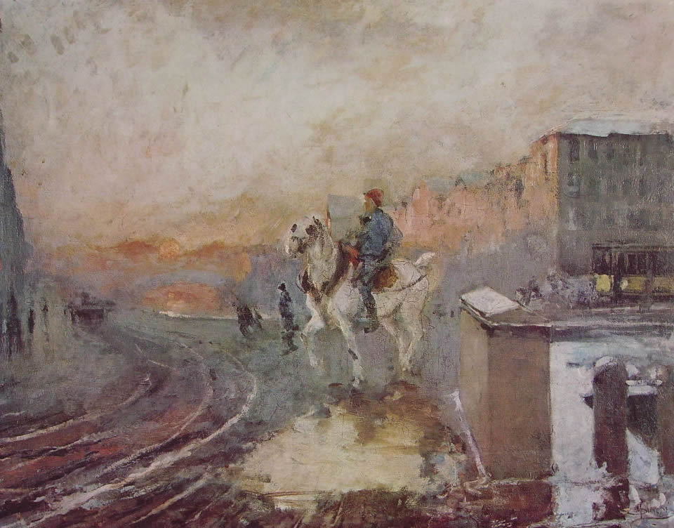 35 Mosè Bianchi - Tramonto sulla darsena a Porta Ticinese.jpg