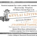 Gyulai Líviusz emlékkiállítás 2021 szeptember 22-től október 15-ig a Karinthy Szalonban.
