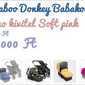 Bugaboo Donkey Babakocsi Mono kivitel Soft pink