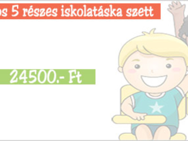 Hama hableányos 5 részes iskolatáska szett