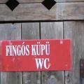 Fingós küpü wc