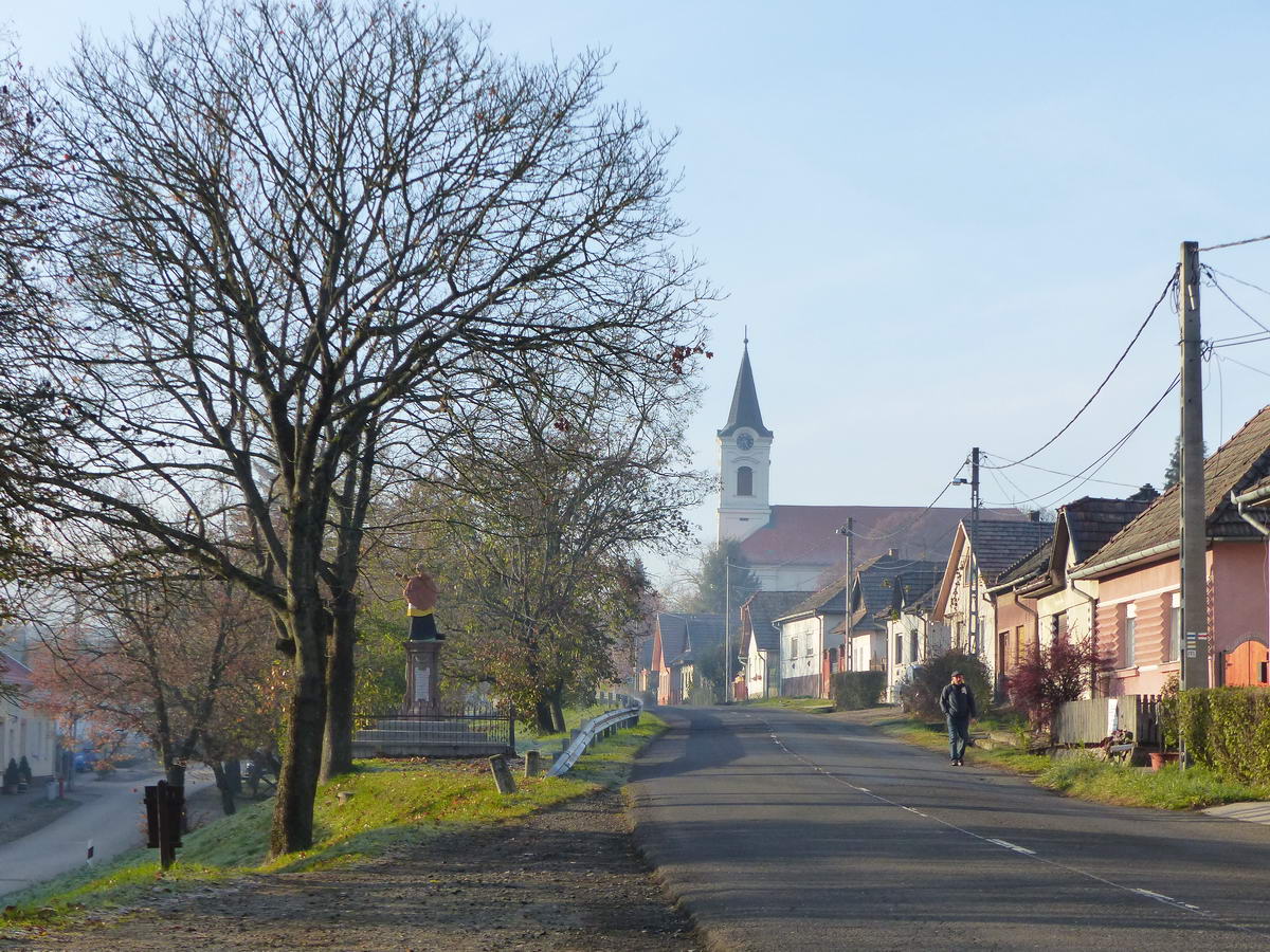 Kemence központja egy fagyos reggelen