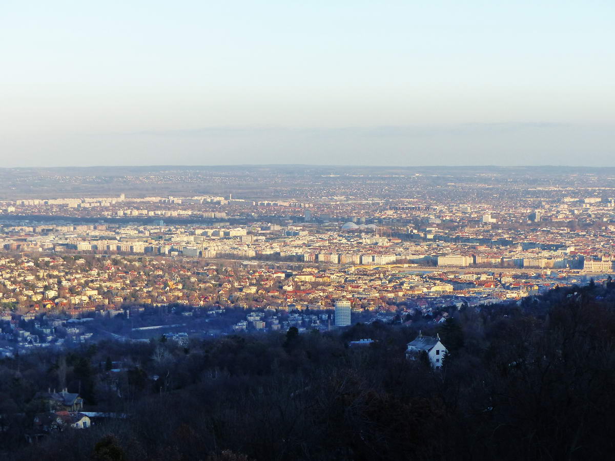 Alkonyati panoráma a Normafától