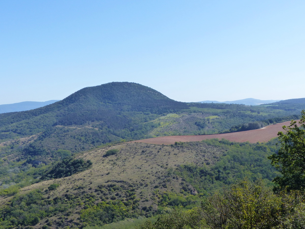 Visszatekintés a Nagy-Getére. A csúcstól jobbra a mezőkön gyalogoltam át épp az imént.