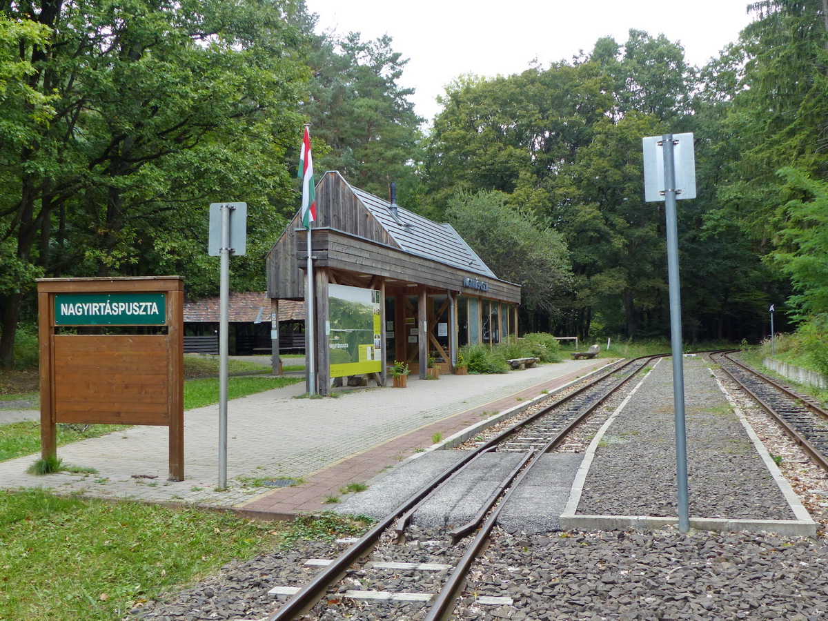 A Börzsönyi kisvasút Nagyirtáspuszta állomása