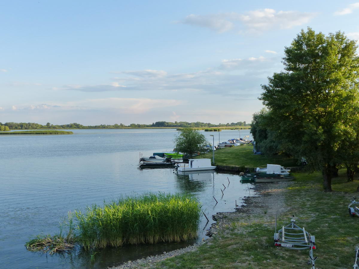 Kilátás a Tisza-tóra a hídról