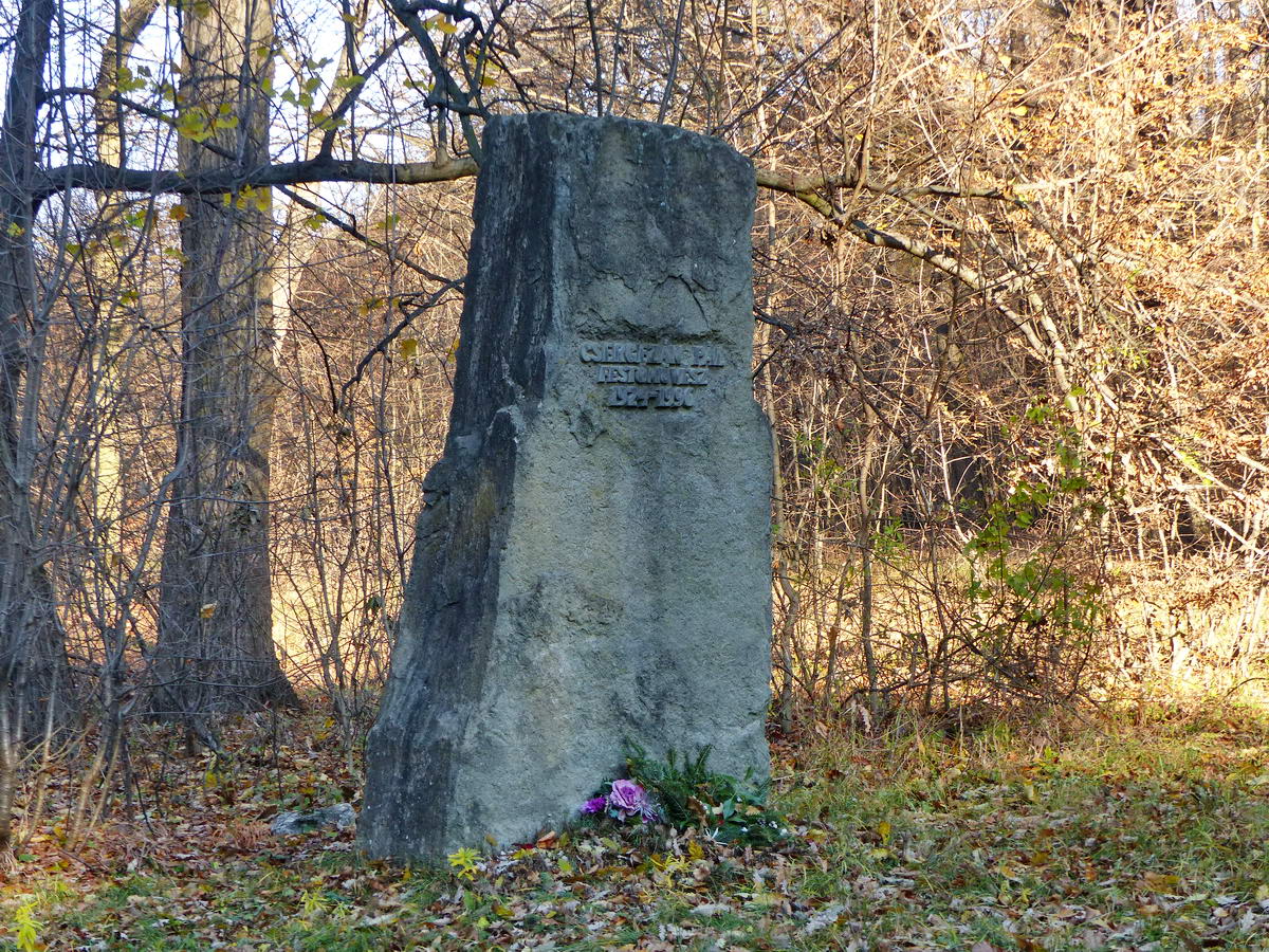 Csergezán Pál sírköve az Anna vadászháznál