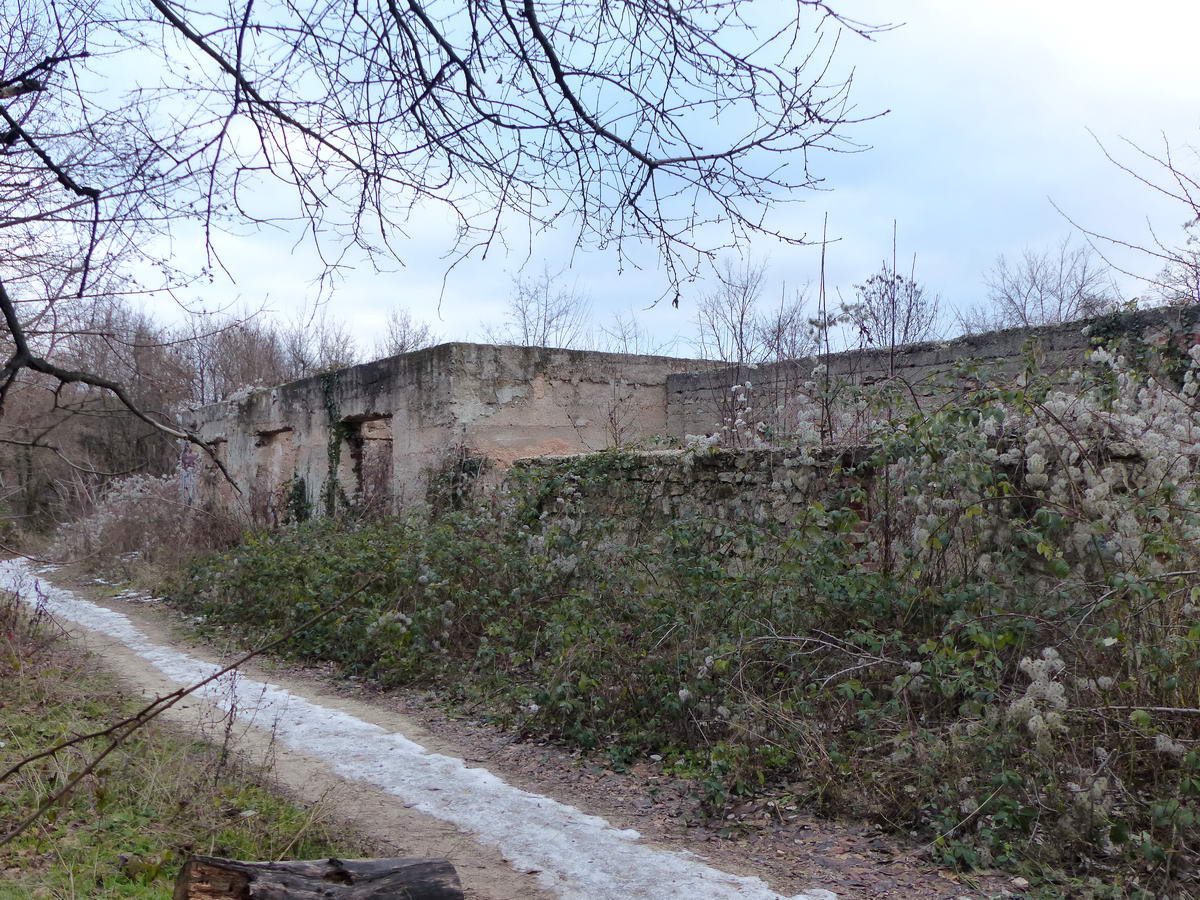 A Zsíroshegyi turistaház romjai