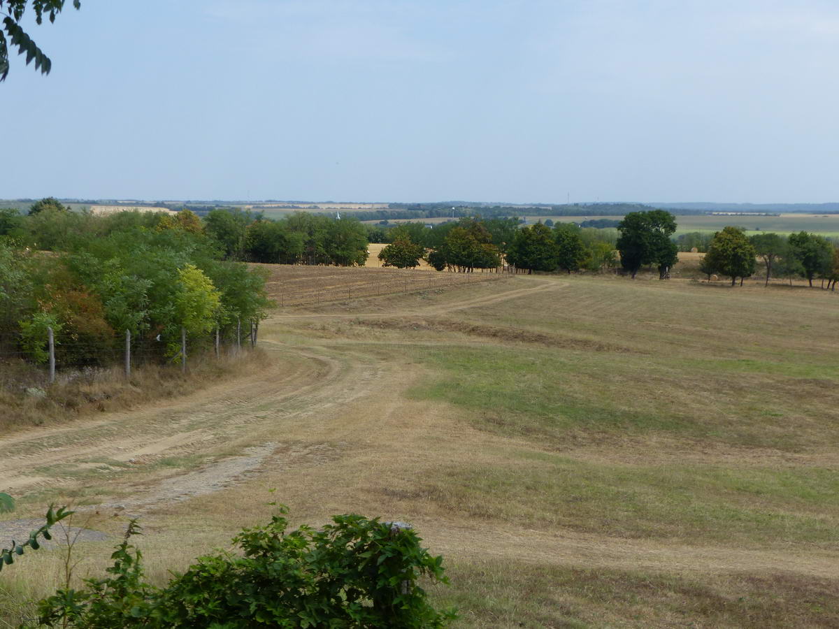 Diósberény templomtornya már látszik a domb tetejéről