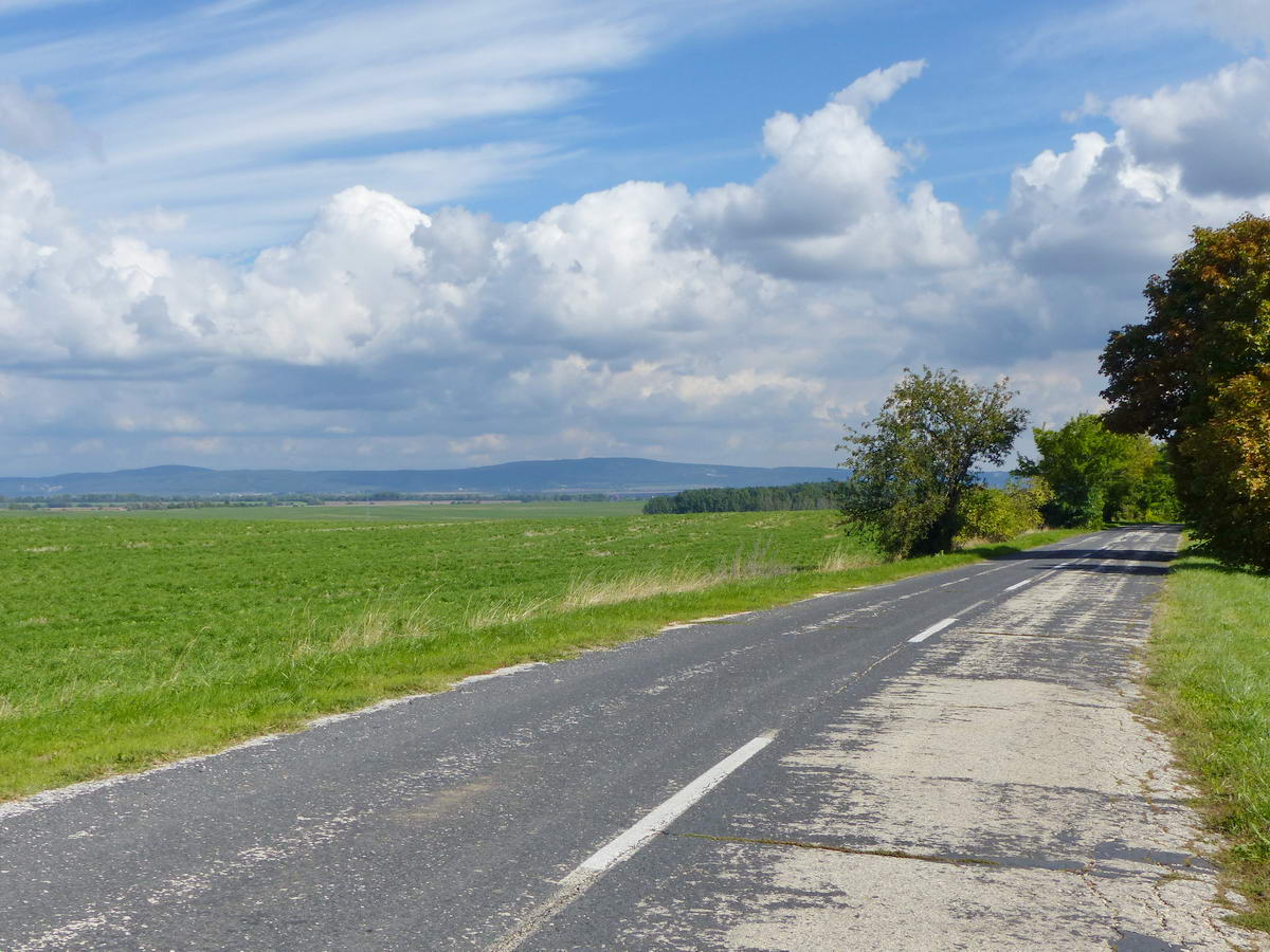 Ráfordultam Bicske határában a legrégibb 1-es út kopott aszfaltjára