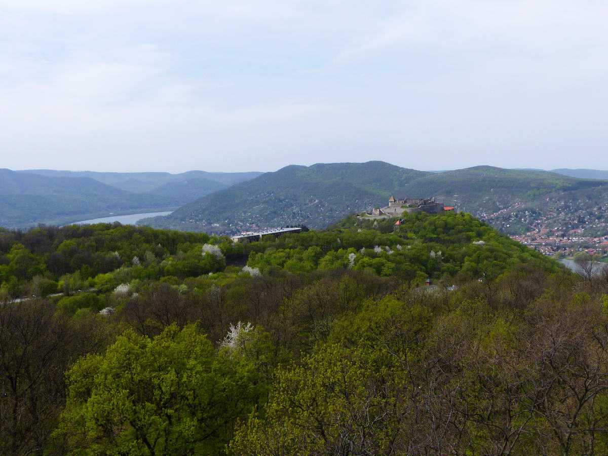 Szép a kilátó tetőteraszáról a Fellegvárra nyíló panoráma