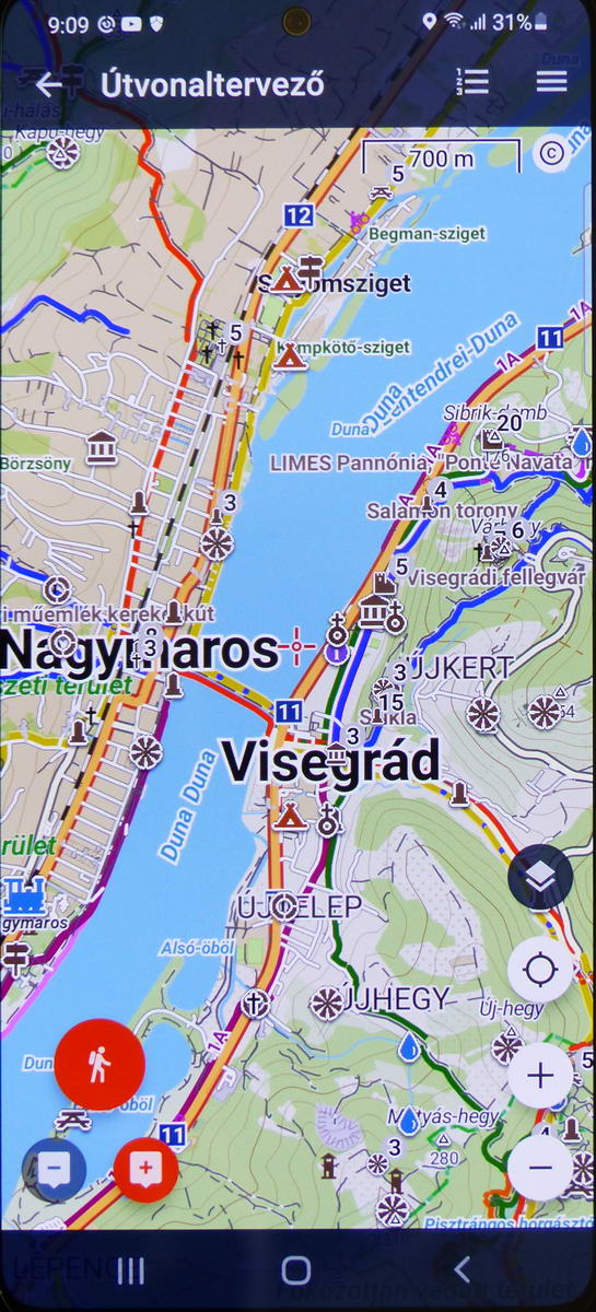 Rázoomolva Visegrádra egyre részletesebb lesz a térkép
