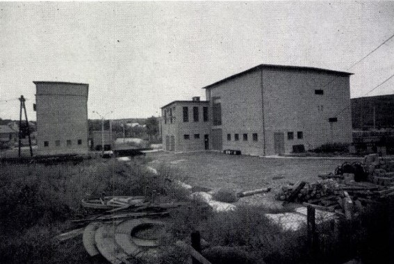 A XII/a akna épületei egy régi képen...