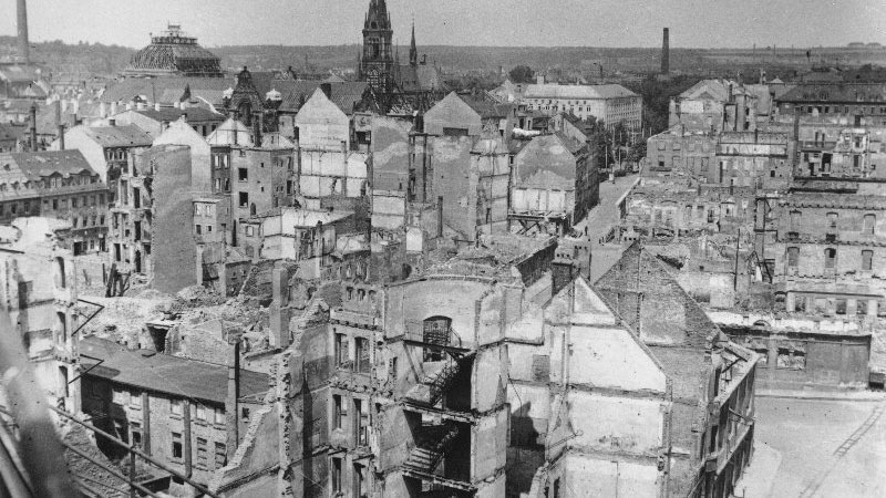 Chemnitz a II. világháború után - Fotó: Chemnitz Universitatsarchiv