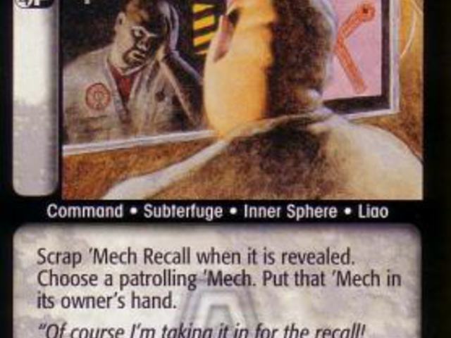 'Mech Recall