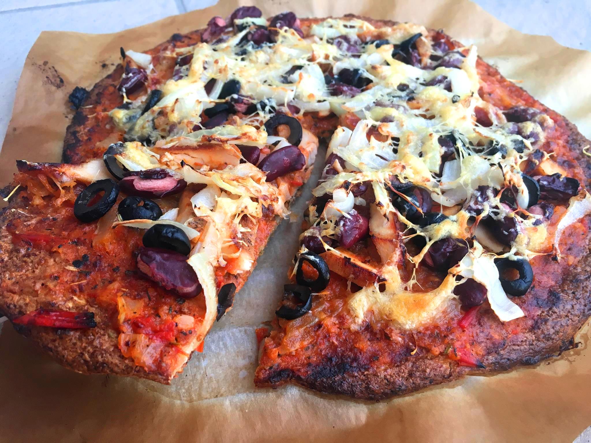 hamis pizza – karfiolból