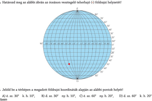 6. A: Tudok tanácsot adni koordináták terén: Földrajzi fokhálózat (gyakorlás)