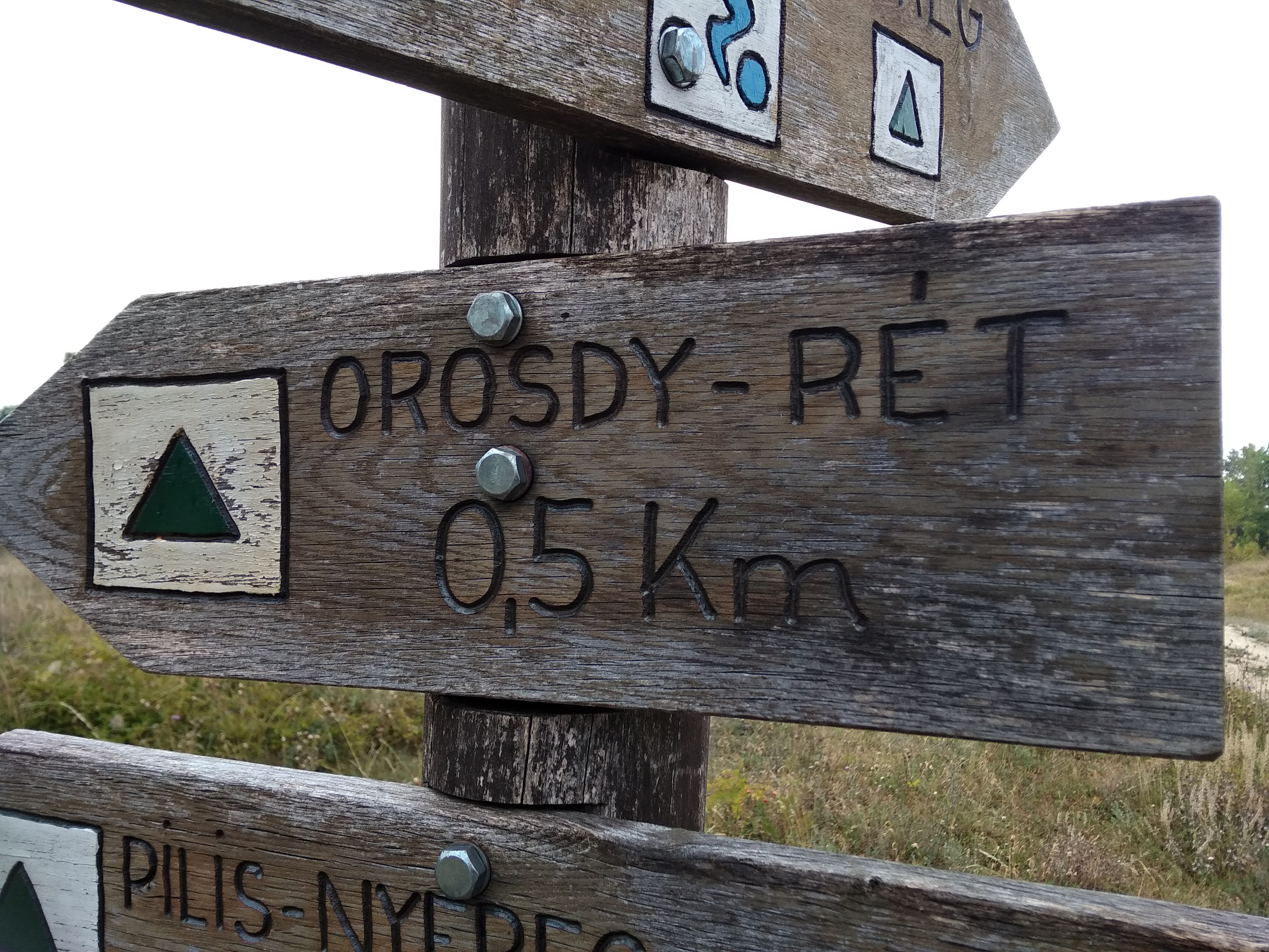 Visszafelé is csak 500 méter az Orosdy - rét.