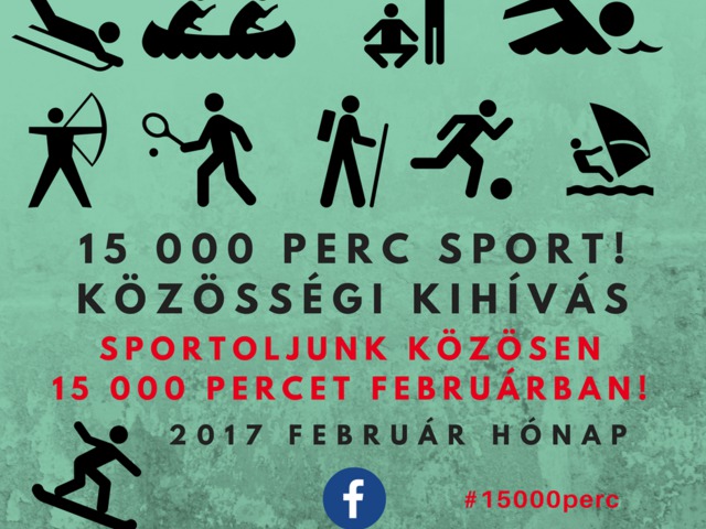 15 000 perc sport! Közösségi kihívás!