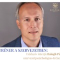 Tréner a szervezetben: interjú Balogh Péter szervezetpszichológus-trénerrel
