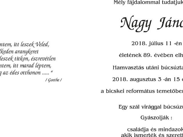 "Ha el is mentem, itt leszek Veled..."