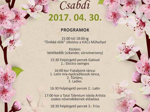 A tábortűzi mulatság Csabdin