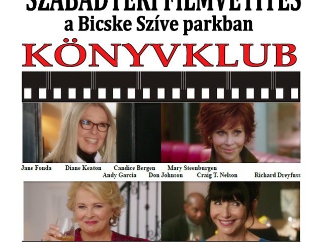 Szabadtéri mozi a Bicske Szíve Parkban
