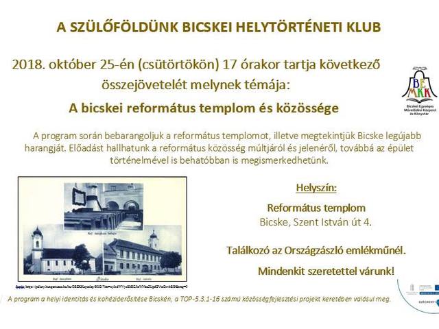Szülőföldünk - A református gyülekezet múltja és jelene