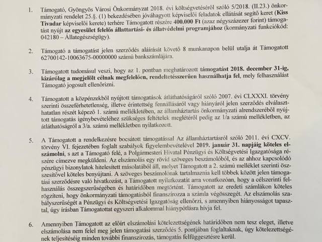 Példának okáért a bicskei Kutyaovi állatvédőinek önkormányzati támogatása érdekében