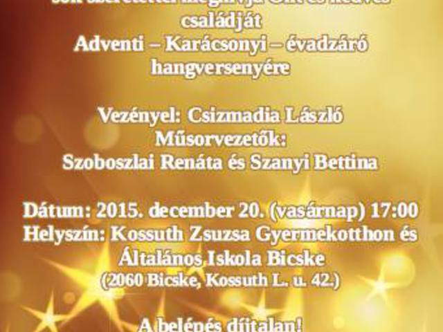 Adventi koncert a Batthyány-koncert Dísztermében