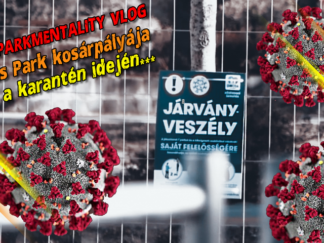 A Bikás Park kosárpályája a karantén idején...