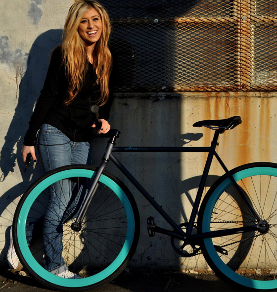 Tiffany with her fixie Atir Cycles Of Portland.jpg