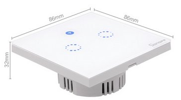 Wifi-s érintős villanykapcsoló (Sonoff T1 EU)