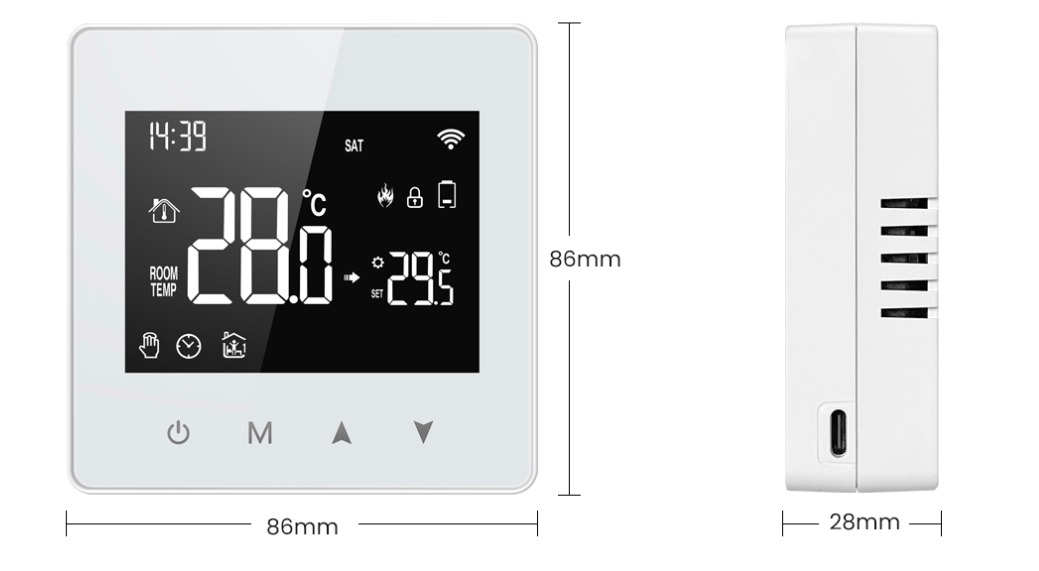 Avatto ZWT198 zigbee termosztát